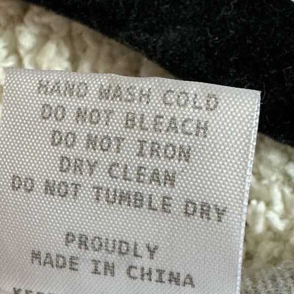 kerisma Sweater Womens Size S / M dolman sleeve V Neck Gray Knit oversized - Picture 11 of 11